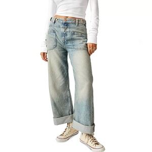 WE THE FREE x FREE PEOPLE Palmer Cuffed Jean in La La Land